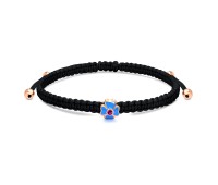 Green Clover Leaf with Matt Rope Bracelet BR-304-RO-GP